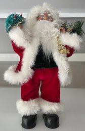 Stand Up Santa With Fiber Optic Lights