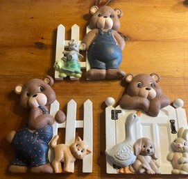 Vintage Ceramic Nursery Wall Hangings