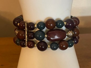 Pretty Beaded Stretch  Bracelet