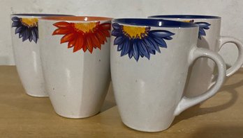 Set Of Four Coffee Mugs, Just In Time For SprIng
