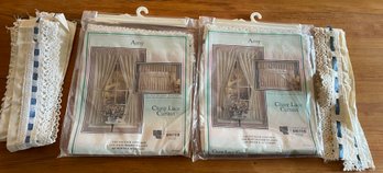 Two Packages Of High Header Valences With Ties