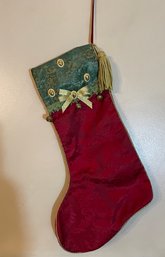 Very Large Vintage Cloth Stocking