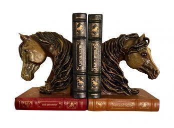 Vintage Danbury Mint Horse Head Bookends