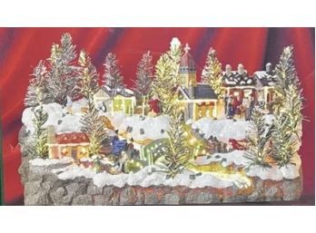 Vintage Holiday Lane Finer Optic Christmas Village