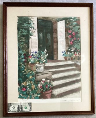 Vintage Large  Lithograph Number And Signed By Artist Luis Vuillermoz