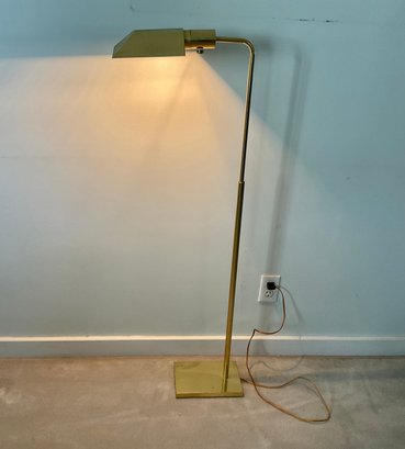 Mid Century Modern Style Brass Adjustable Floor Lamp
