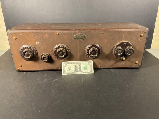 Antique Atwater Kent Model 20 Wood Case Radio