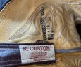 Pair Of Vintage Mens Tooled Leather Western Cowboy Boots Size 12B