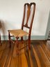 Set Of 8 Bench Made Queen, Anne Rush Seat Dining Chairs With Spanish Feet