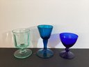 7 Piece Vintage/Antique Glass Grouping In Colorful Hues