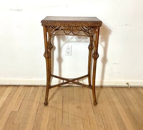 Antique Haywood Wakefield Victorian Tall Side Table