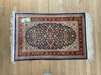 48 X 30 Semi Antique Isfahan Hand Made Silk Carpet