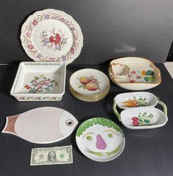 12 Pieces Of Miscellaneous Vintage Tableware