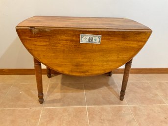 Original American Maple Antique Drop Leaf Table