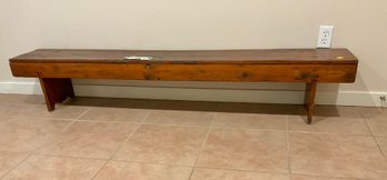 Antique Pine New England Bucket Bench