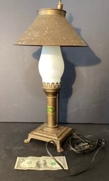 Vintage Brass Orient Express Electric Lamp