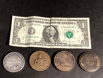 4 Vintage Commemorative Coins For Your Collections