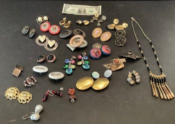 Vintage Costume Jewelry Lot #1: 52 Piece Group