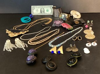 Vintage Costume Jewelry Lot# 5: 37 Piece Lot