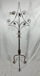 Blacksmith Made Heavy Wrought Iron Standing Candleabra