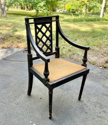 Vintage Adams Style Painted  Armchair