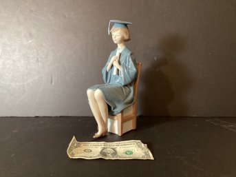 Lladro Girl Graduate Porcelain Figure