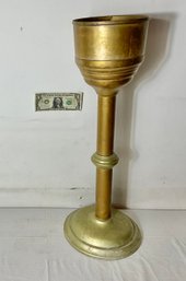 Rare Brass Railroad Dining Car Table Side Champagne Chiller Stand