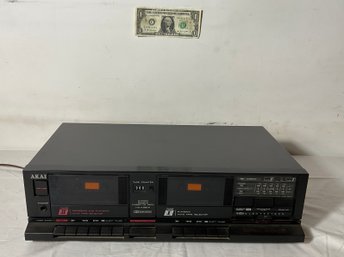 Vintage Akai Model # HX- A351W DOUBLE TAPE DECK