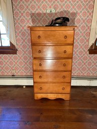 Maple 5 Drawer Chest