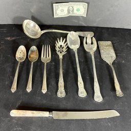 Lot Of Silverplated Serving Poeces