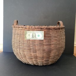 Large Handmade, Oak Basket