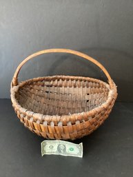 19th  Century Melon Basket Made From Ash And Oak Wood