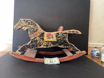 Antique/Vintage Childs Rocking Horse For Toddler