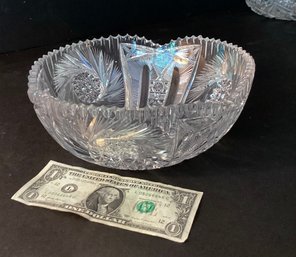 Beautiful American Brilliant Cut Bowl