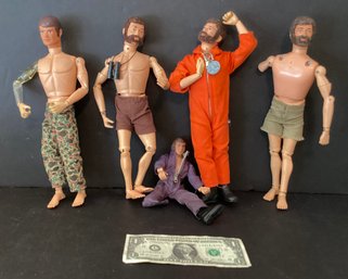 4 G.I. Joe Action Figures And 1 Mega Corp Action Figure For Your Collection