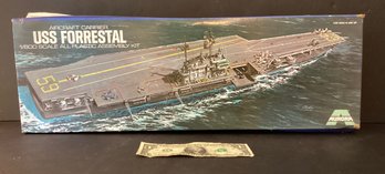 Original (N.I.B.) Vintage USS Forrestal 1/600 Scale Aircraft Carrier