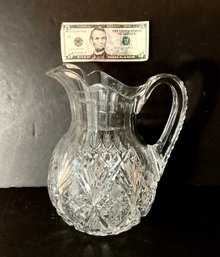 American Brilliant Period Cut Glass Pitcher