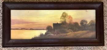 Antique Pastel Chalk Drawing In Original Frame Circa 1900