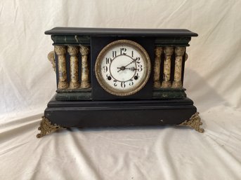 Antique Ebonized  Sessions Mantle Clock