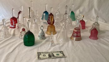 29 Glass Bells, And One Ceramic Bell For Your Collection