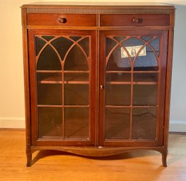 Maddox Labeled Serpentine 2 Door Bookcase