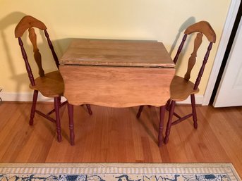 Vintage Childs Table & 2 Chair Set