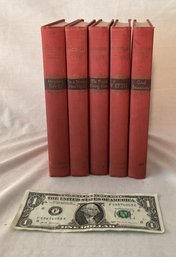 5 Cloth Covered Vintage Books By Author Ogden Nash