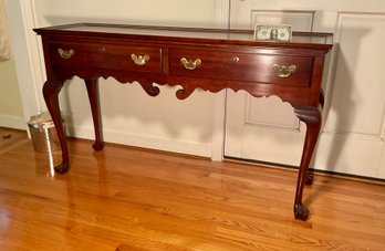 Solid Cherry Stratton Labeled Solid Cherry Queen Anne Style Server