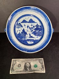 Old Canton Chinese Porcelain Warming Dish