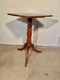 Antique Connecticut Cherry Candle Stand Table Circa 1810