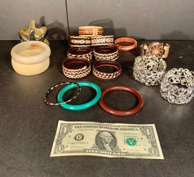 Lot Of 18 Decorative Assorted Bracelets