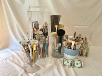 Large Lot Of New Artist Brushes