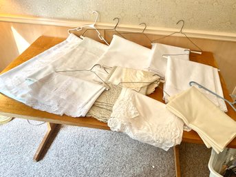 Lot Of 7 Irish & European Linen Table Cloths