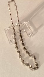 A Super 16 Inch Sterling Silver Necklace With Lobster Clasp